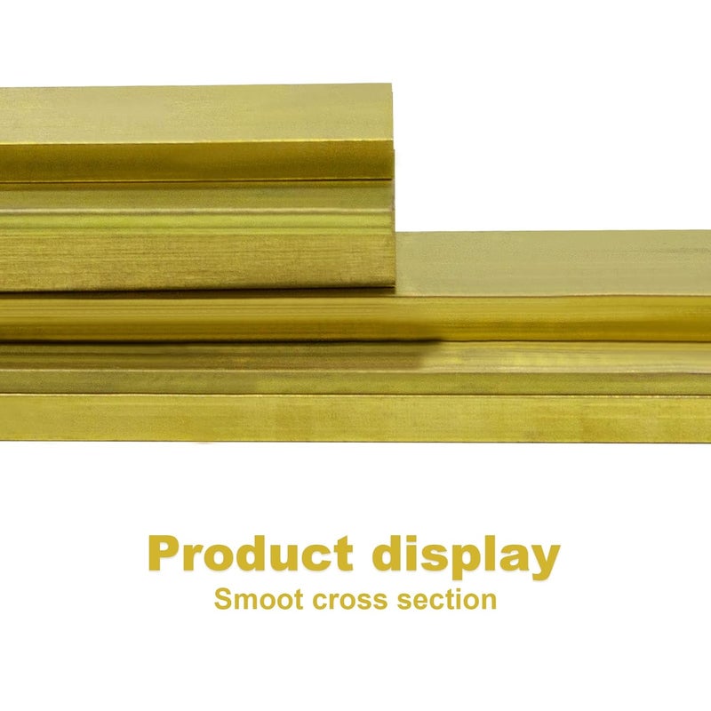 SuperDi Brass Flat Bar Stock Plate 1/4" x 1" x 6" Knife Making Handle Bolster C360 Extruded - Image 2